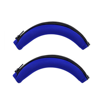 2 PCS Headset Earmuffs Sponge Cover for Edifier W820nb,Style: Blue Head Beam by bashfashion