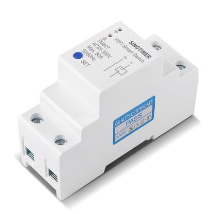 SINOTIMER TM607 Intelligent Wifi Timer Mobile App Home Rail Remote Control Time Switch 80A 85-300V by SINOTIMER