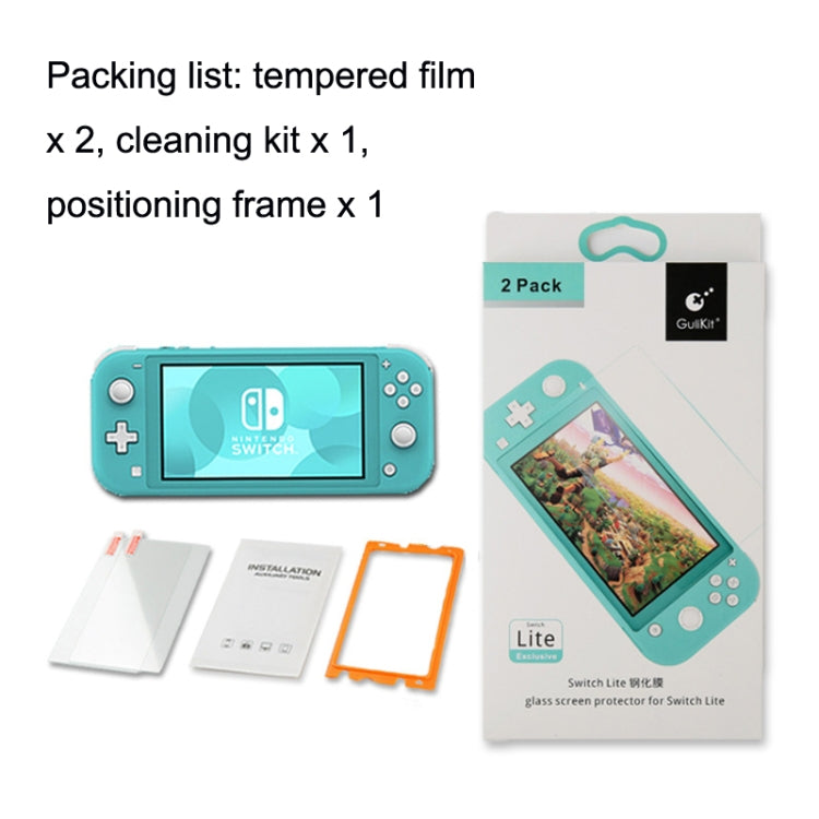 Gulikit NS12 Game Console Screen HD Anti-Fingerprint Tempered Film For Switch Lite(As Show) by bashfashion