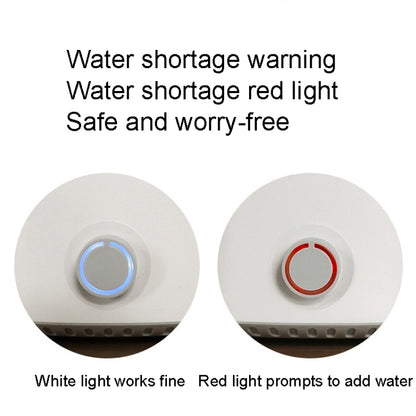 Air Humidifier Home Large Fog Volume Portable Desktop Atomizer, US Plug(White) by bashfashion