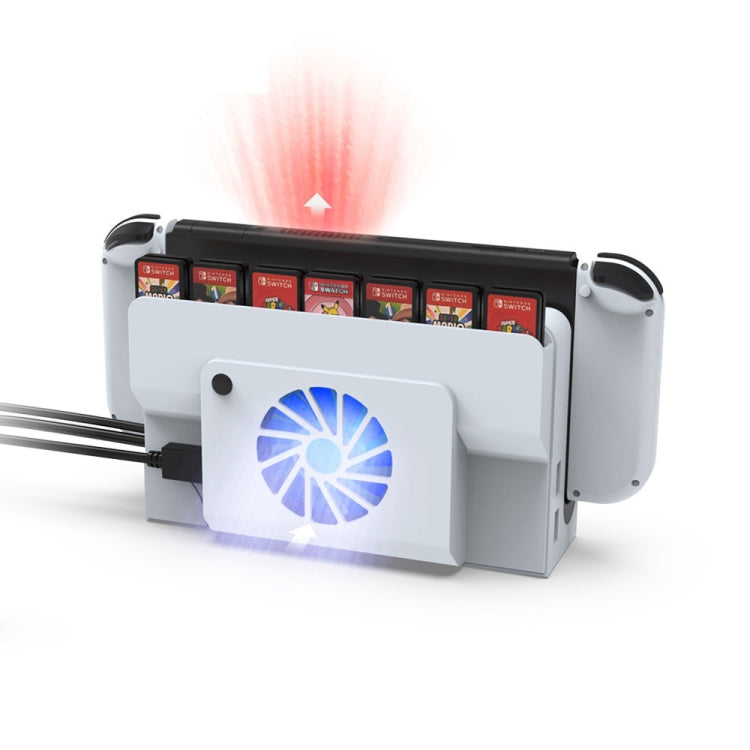 DOBE Console Base Cooling Fan With Storage Card Slot for Switch OLED by DOBE