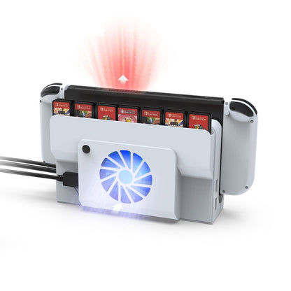 DOBE Console Base Cooling Fan With Storage Card Slot for Switch OLED by DOBE