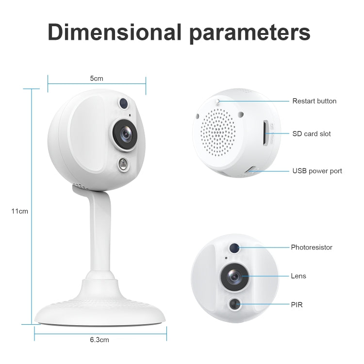 S20 Home Mobile Phone Remote Monitor Two-way Voice Intercom HD WiFi Camera by bashfashion