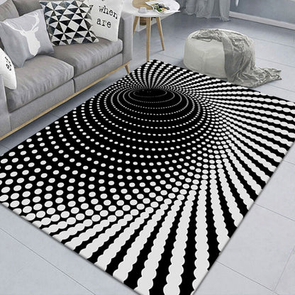 3D Geometric Stereo Trap Vision Living Room Bedroom Carpet, Size: 60x90cm(Rectangular Visual F) by bashfashion