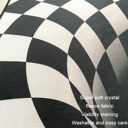 3D Geometric Stereo Trap Vision Living Room Bedroom Carpet, Size: 60x90cm(Rectangular Visual F) by bashfashion