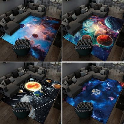 3D Visual Cartoon Cosmic Planet Living Room Carpet, Size: 60x90cm(Cosmic Planet 2) by bashfashion