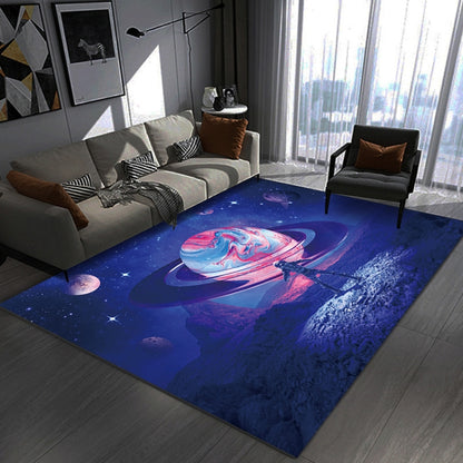 3D Visual Cartoon Cosmic Planet Living Room Carpet, Size: 60x90cm(RZ Cosmic Planet 7) by bashfashion