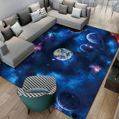 3D Visual Cartoon Cosmic Planet Living Room Carpet, Size: 60x90cm(RZ Cosmic Planet 10) by bashfashion
