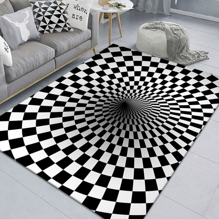 3D Stereo Rectangular Visual Geometric Living Room Carpet, Size: 120x160cm(06) by bashfashion