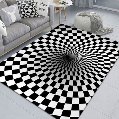 3D Stereo Rectangular Visual Geometric Living Room Carpet, Size: 120x160cm(06) by bashfashion
