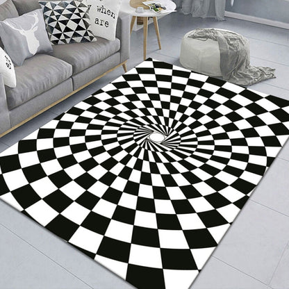 3D Stereo Rectangular Visual Geometric Living Room Carpet, Size: 120x160cm(12) by bashfashion