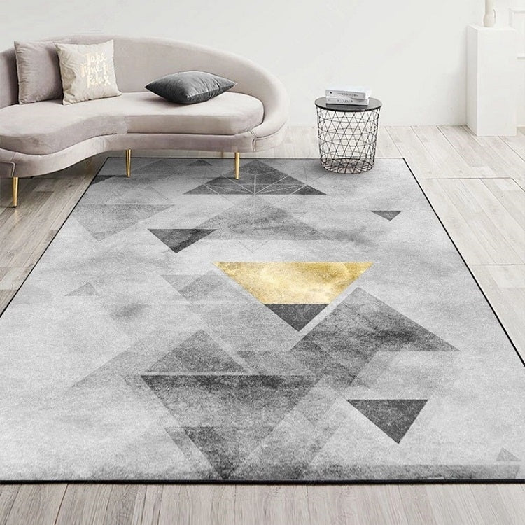 Modern Abstract Geometric Living Room Rug Coffee Table Cushion, Size: 120x160cm(17) by bashfashion