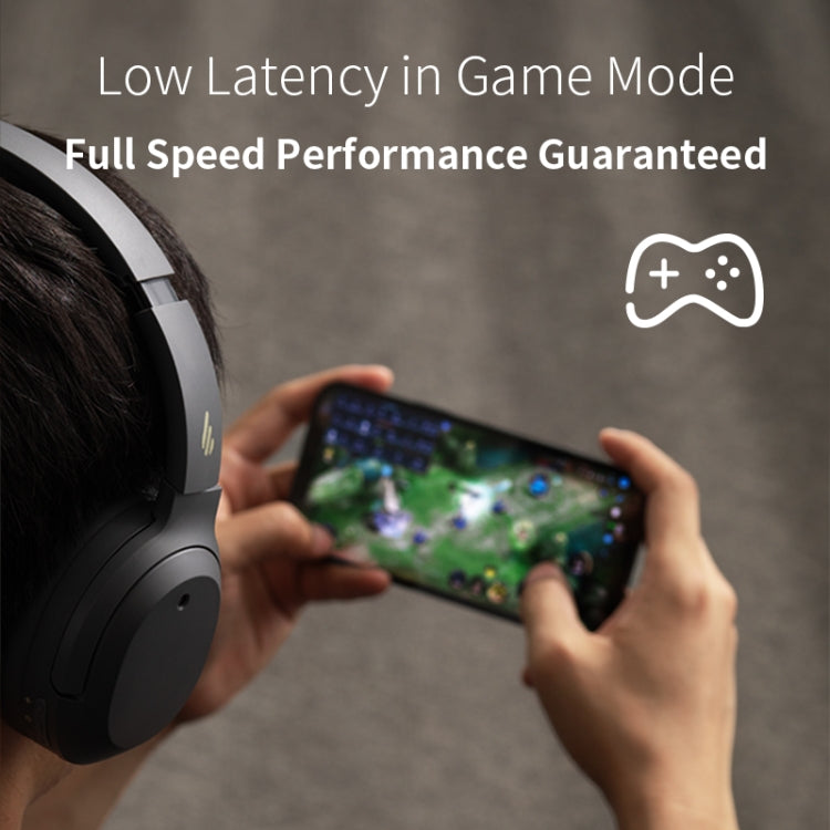 Edifier W820NB Bluetooth Wireless Noise Cancelling Sports Music Headset(Grey) by Edifier