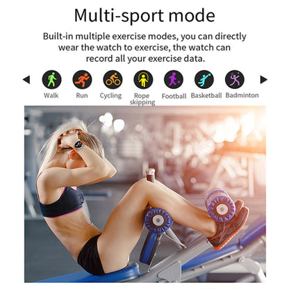 LOANIY CF80 1.08 Inch Heart Rate Monitoring Smart Bluetooth Watch, Color: Silver Steel by LOANIY