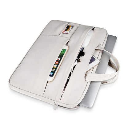 ND05SDZ Waterproof Wearable Laptop Bag, Size: 13.3 inches(Creamy-white) by bashfashion