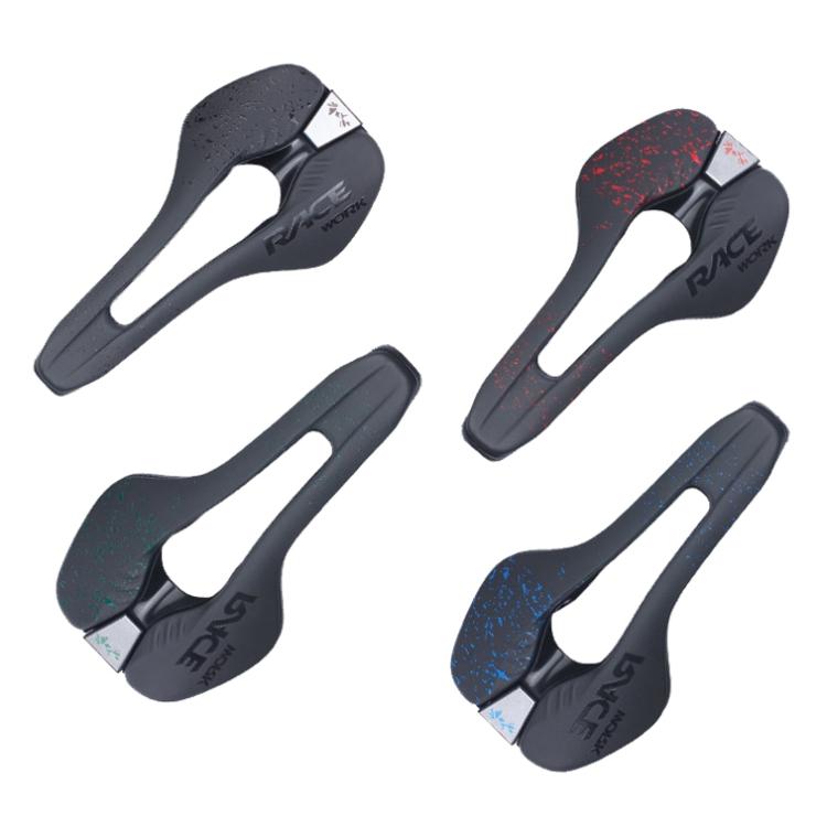 RACEWORK RK068 Mountain Bike Microfiber Leather Seat Cushion(Blue) by RACEWORK