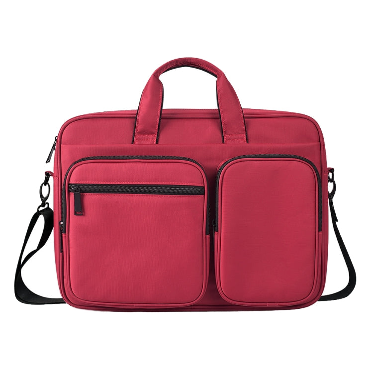 DJ02 Large Capacity Waterproof Laptop Bag, Size: 14.1-15.4 inches(Red Wine) by bashfashion