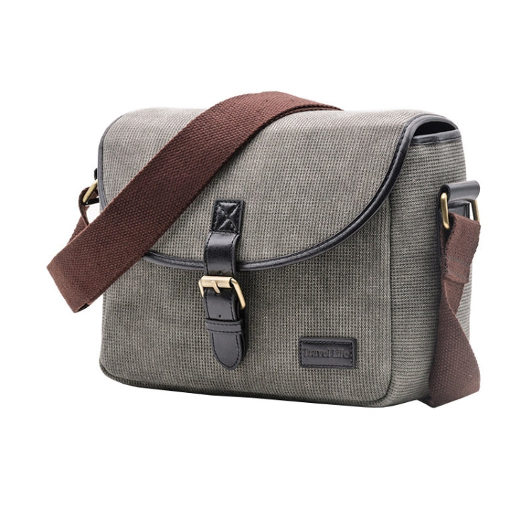 Casual SLR Camera Canvas Crossbody Bag(Gray) by bashfashion