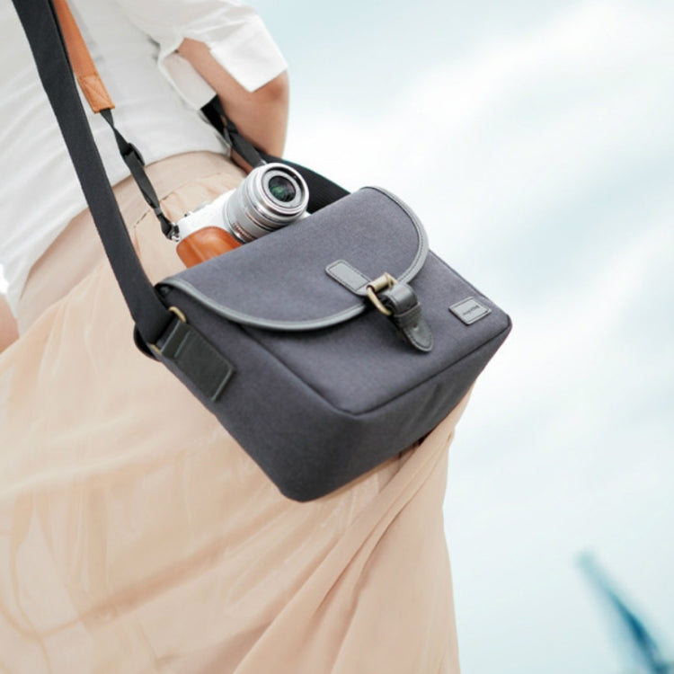 Casual SLR Camera Canvas Crossbody Bag(Blue) by bashfashion