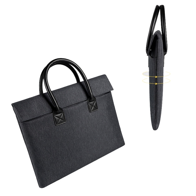 ST04 Waterproof Portable Laptop Case, Size: 13.3 inches(Mysterious Black) by bashfashion