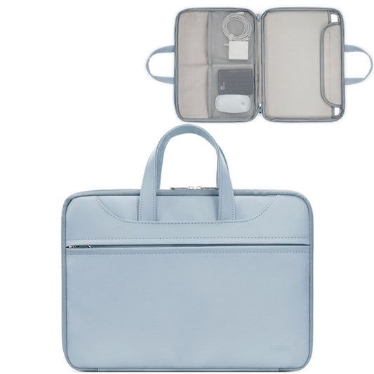 Baona BN-Q006 PU Leather Full Opening Laptop Handbag For 15/15.6/16 inches(Sky Blue) by Baona