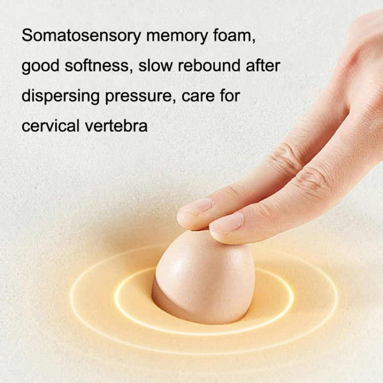 A09 Car Seat Headrest Memory Foam Comfortable Neck Pillow, Style: Without Stand (White) by bashfashion