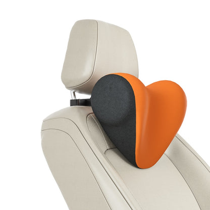 A09 Car Seat Headrest Memory Foam Comfortable Neck Pillow, Style: Without Stand (Orange) by bashfashion