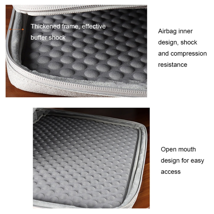 ND02S Adjustable Handle Waterproof Laptop Bag, Size: 14.1-15.4 inches(Navy Blue) by bashfashion