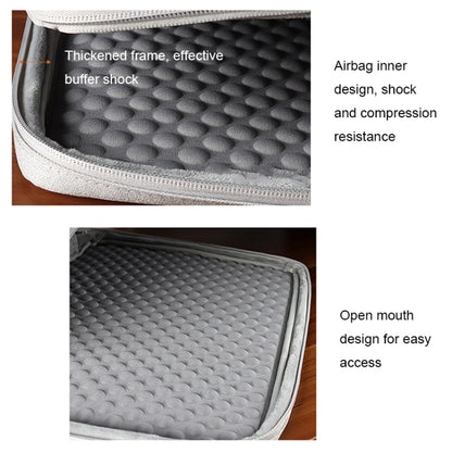 ND02S Adjustable Handle Waterproof Laptop Bag, Size: 14.1-15.4 inches(Navy Blue) by bashfashion