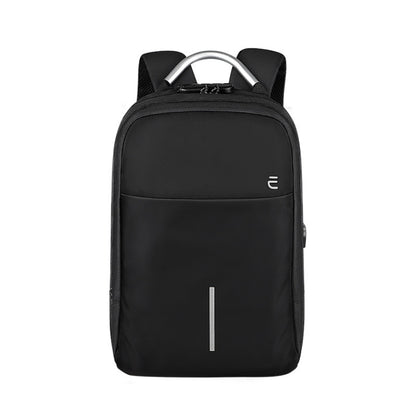 SJ16 Laptop Anti-Theft Backpack, Size: 13 inch-15.6 inch(Mysterious Black) by bashfashion