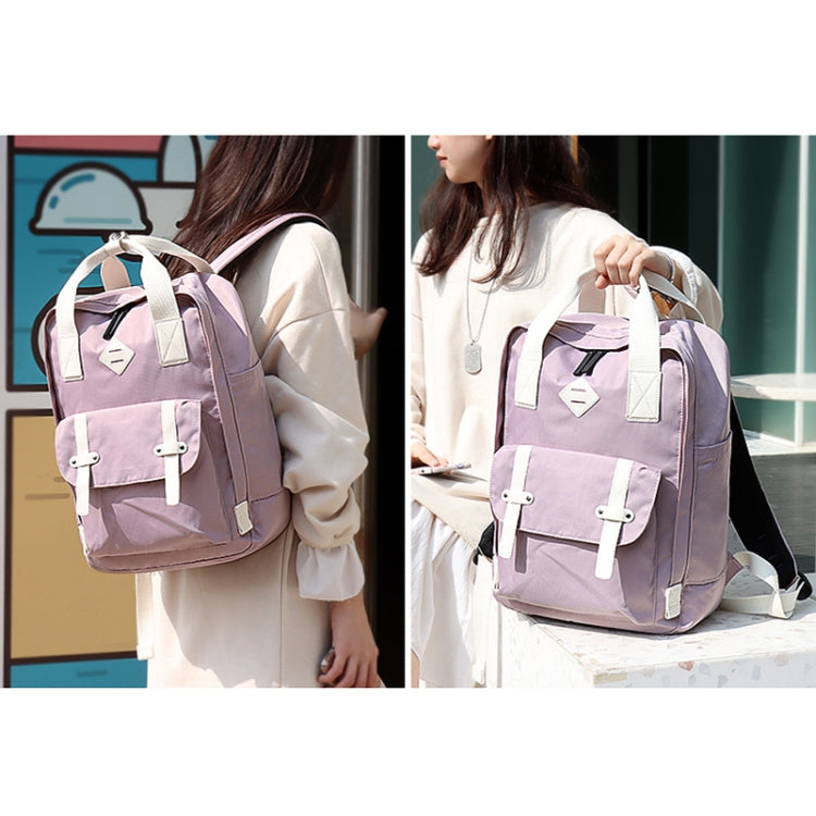 SJ05 Multifunctional Waterproof Laptop Bag, Size: 13 inch-15.6 inch(Light Purple) by bashfashion