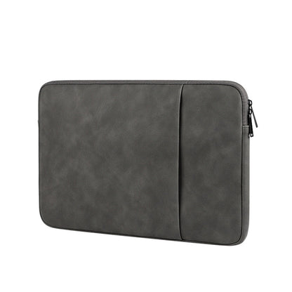 ND01DZ Double Layer Waterproof Laptop Liner Bag, Size: 14.1-15.4 inches(Dark Gray) by bashfashion