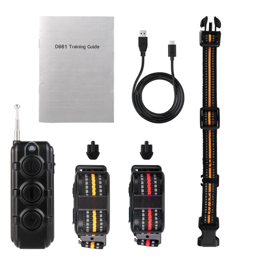 Electronic Dog Trainer Rechargeable Pet Remote Control Bark Stopper, Specification: 1 Drag 1 Orange by bashfashion