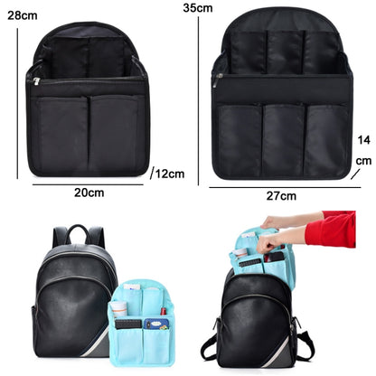 Schoolbag Separation Organizer Storage Bag Computer Backpack Liner Bag, Color: Small Blue Firebird by bashfashion