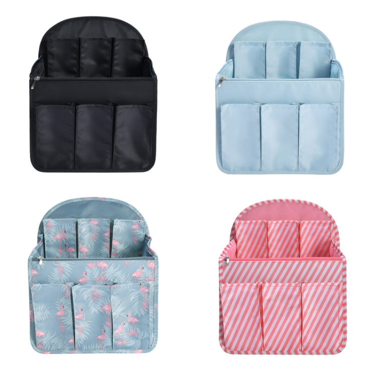 Schoolbag Separation Organizer Storage Bag Computer Backpack Liner Bag, Color: Large Pink Stripe by bashfashion