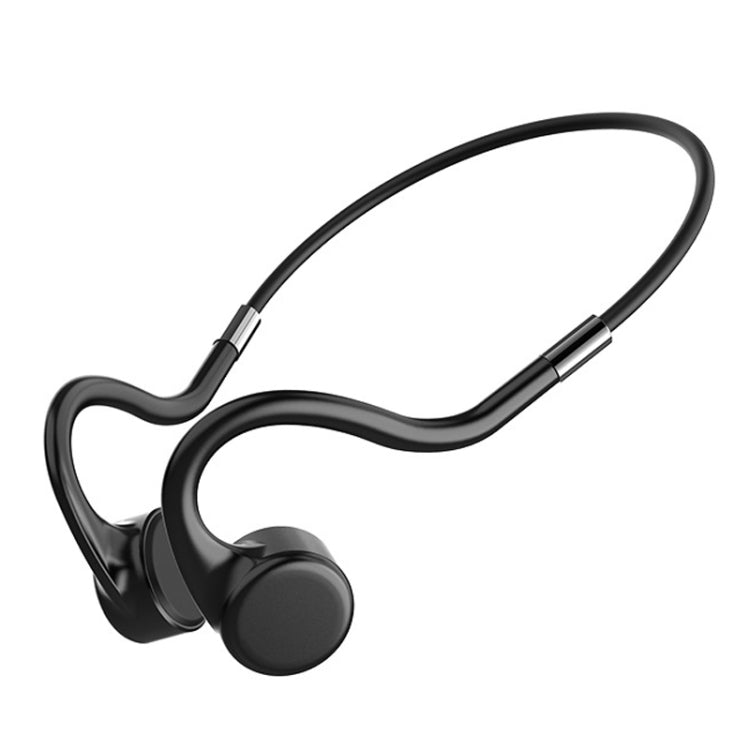 X5 Magnetic Charging Bone Conduction Bluetooth Earphone(Black) by bashfashion