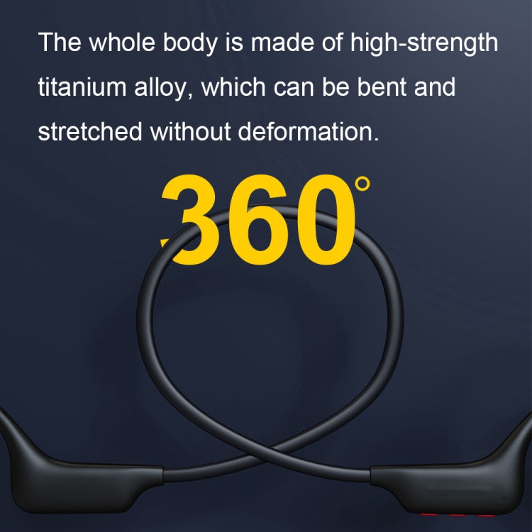 GCRT-X6 Earhook Bone Conduction Sports Bluetooth Headphones(Black) by bashfashion
