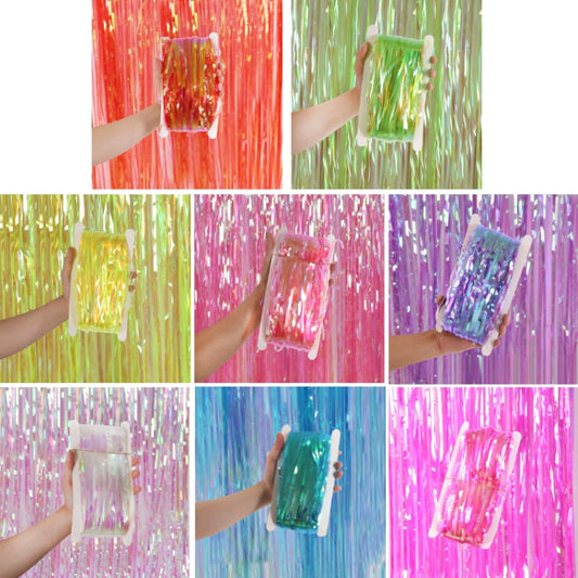 Candy Rain Curtain Festive Party Decoration Photo Background, Size: 1x2M Green by bashfashion