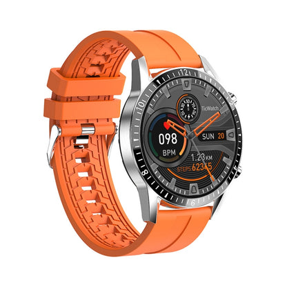 I9 1.5 Inch Heart Rate/Blood Pressure/Blood Oxygen Monitoring Watch, Color: Orange by bashfashion