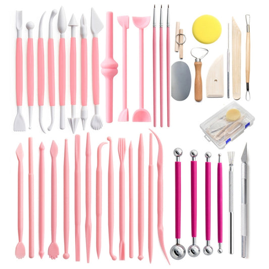 42 In 1 Clay Tool Hook Line Pen Pottery Carving Knife Set by bashfashion