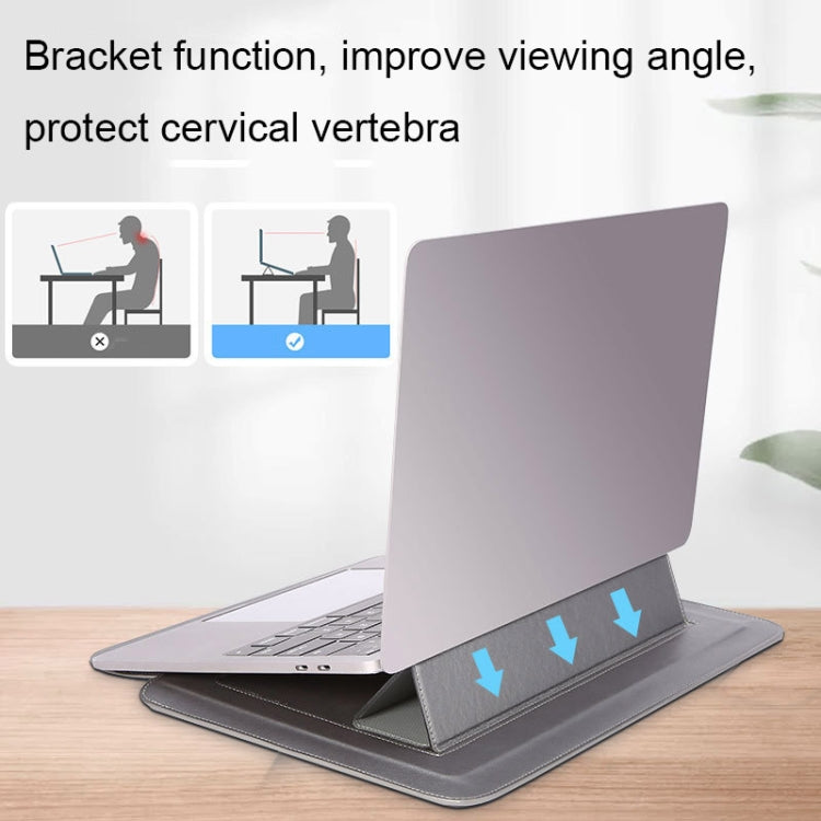 HL0066-005 Multifunctional Stand Laptop Bag, Size: 13 inches(Blue) by bashfashion