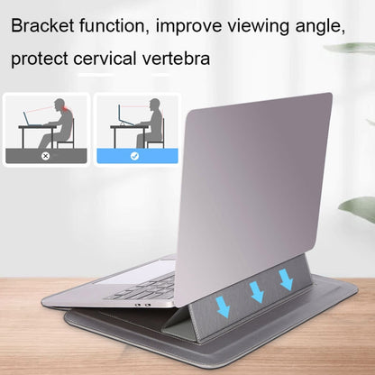 HL0066-005 Multifunctional Stand Laptop Bag, Size: 13 inches(Blue) by bashfashion