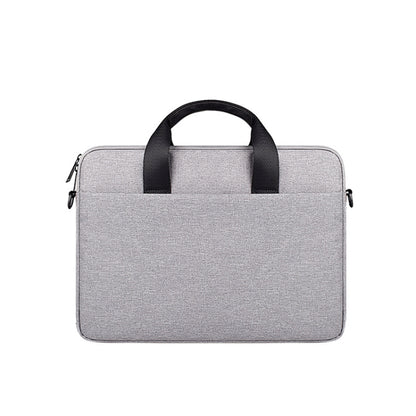 ST09 Portable Single-shoulder Laptop Bag, Size: 14.1-15.4 inches(Grey) by bashfashion