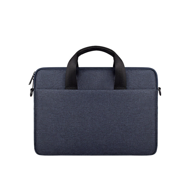 ST09 Portable Single-shoulder Laptop Bag, Size: 14.1-15.4 inches(Navy Cyan) by bashfashion