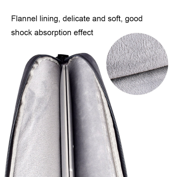 ST09 Portable Single-shoulder Laptop Bag, Size: 14.1-15.4 inches(Grey) by bashfashion