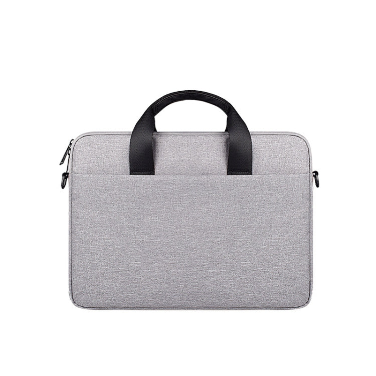 ST09 Portable Single-shoulder Laptop Bag, Size: 15.6 inches(Grey) by bashfashion