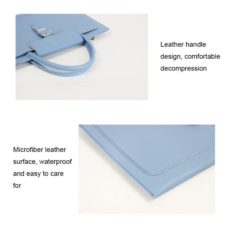 S176 Portable Waterproof Laptop Bag with Power Pack, Size: 13 inches(Sky Blue) by bashfashion