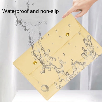 S178 3 In 1 Leather Waterproof Laptop Liner Bag, Size: 15 inches(Apricot) by bashfashion