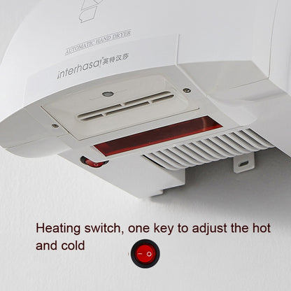 Interhasa 220V Automatic Electric Hand Dryer Mini Induction Hand Drying Machine,Style: Hot and Cold,CN Plug by bashfashion