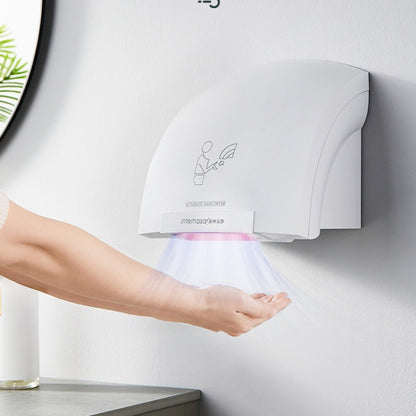 Interhasa 220V Automatic Electric Hand Dryer Mini Induction Hand Drying Machine,Style: Hot and Cold,CN Plug by bashfashion